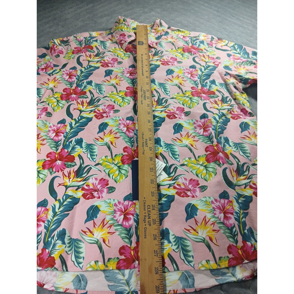 Polo Ralph Lauren Mens Pink Tropical Floral Hibiscus Button Down Shirt Large NWT - Picture 5 of 6
